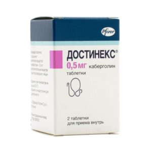 Достинекс (Каберголин) от Pfizer (2таб/0,5мг)